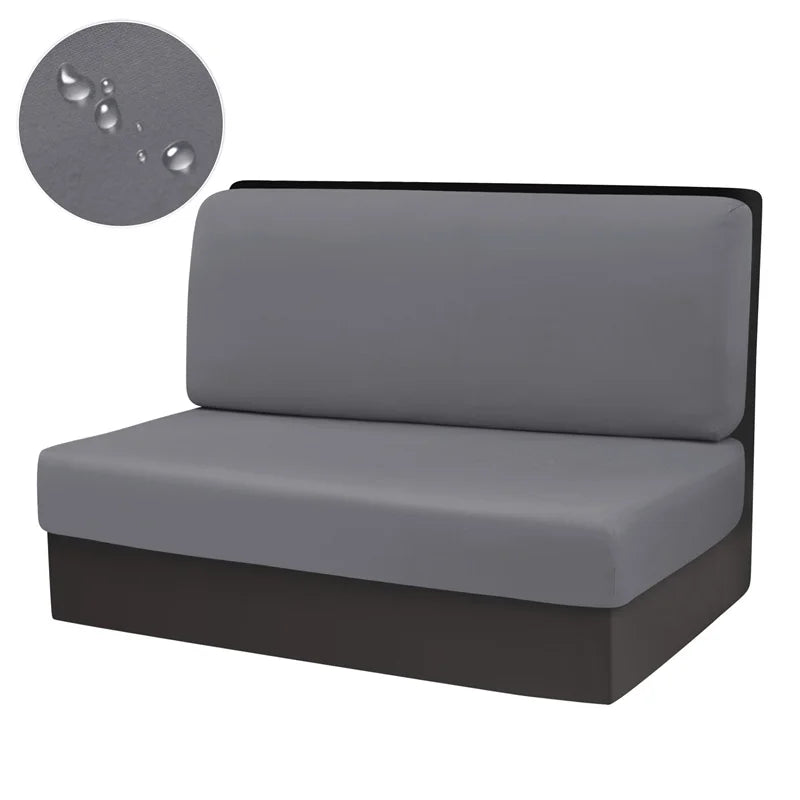 Stretchable RV Dinette Cushion Cover Set - 2 Piece Bench & Backrest Protector