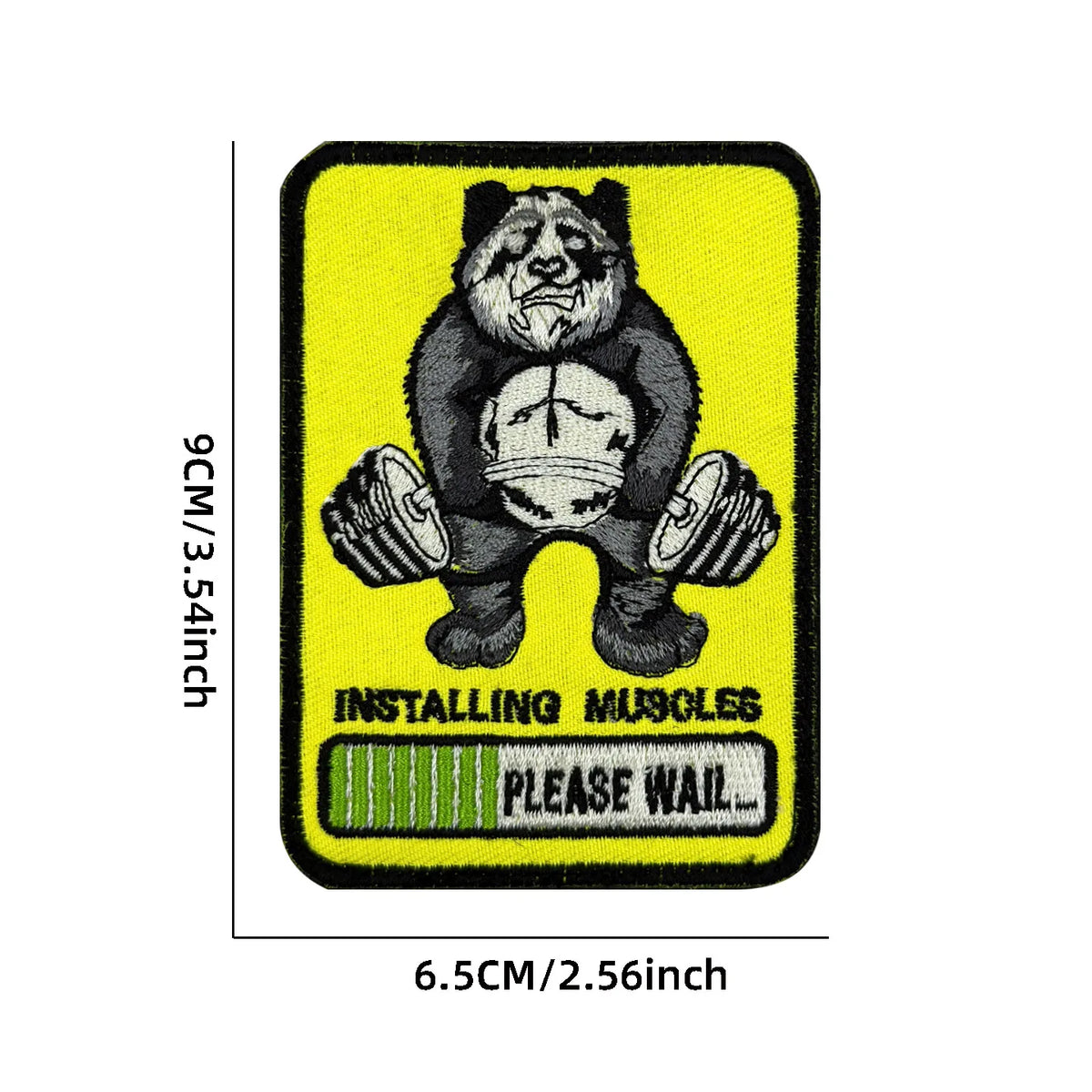 No Pain No Gain Tactical Embroidered Patch with Hook Backing