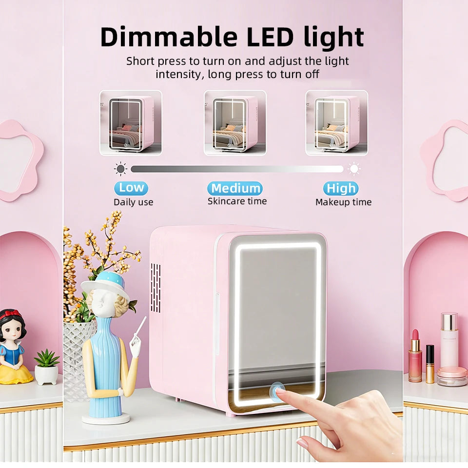 Mini Réfrigérateur Portable LED pour Voiture et Maison