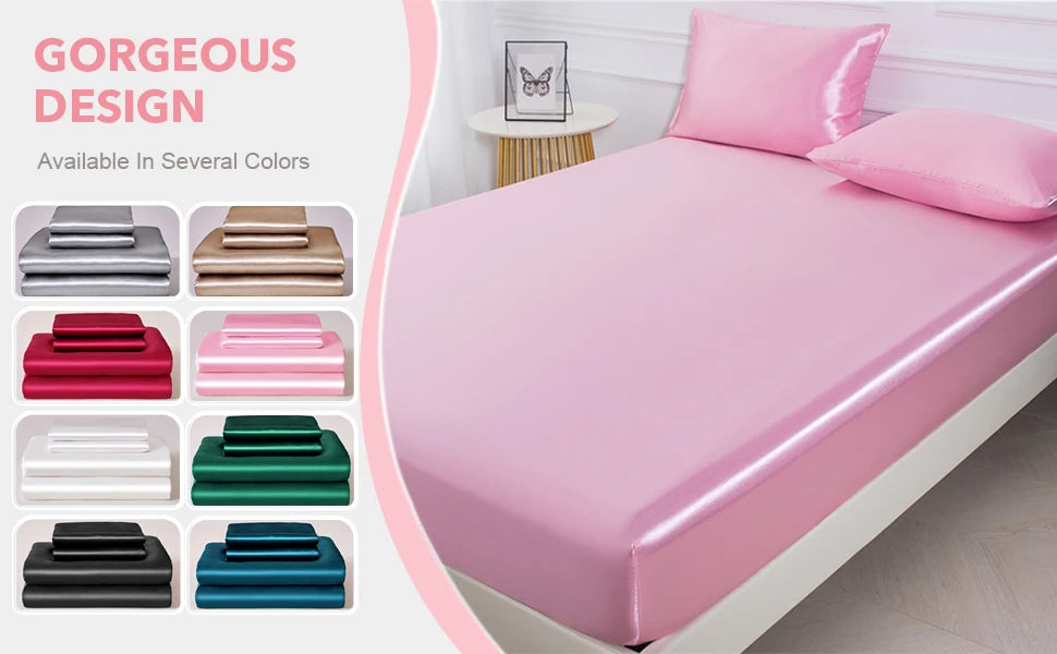 Satin Pillowcase Set of 2 – Silky Soft, Hair & Skin Friendly