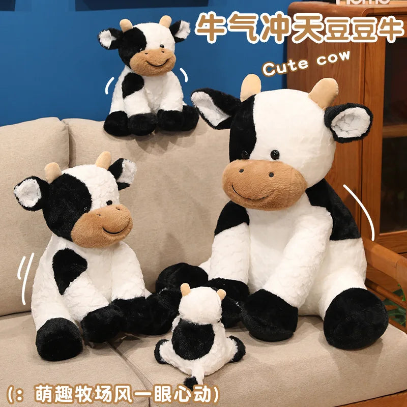 Huggable Plush Cow Toy – Super Soft Stuffed Animal for Kids & Adults