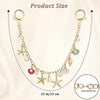 Ocean Pearl Shell Charm Bag Accessory with Gold Chain