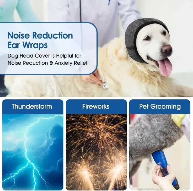Waterproof Dog Ear Muffs for Swimming & Grooming