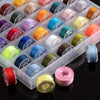 Vibrant Polyester Embroidery Thread Assortment for Hand and Machine Sewing