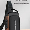 Oxford Sling Bag for Men with Zippered Phone Pocket