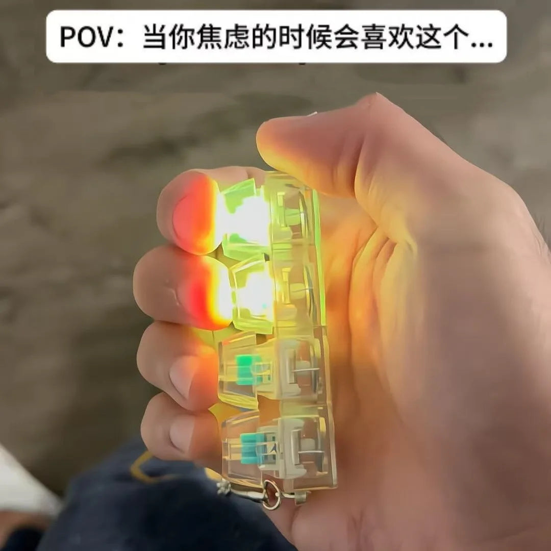 Illuminated Mechanical Keychain Stress Reliever