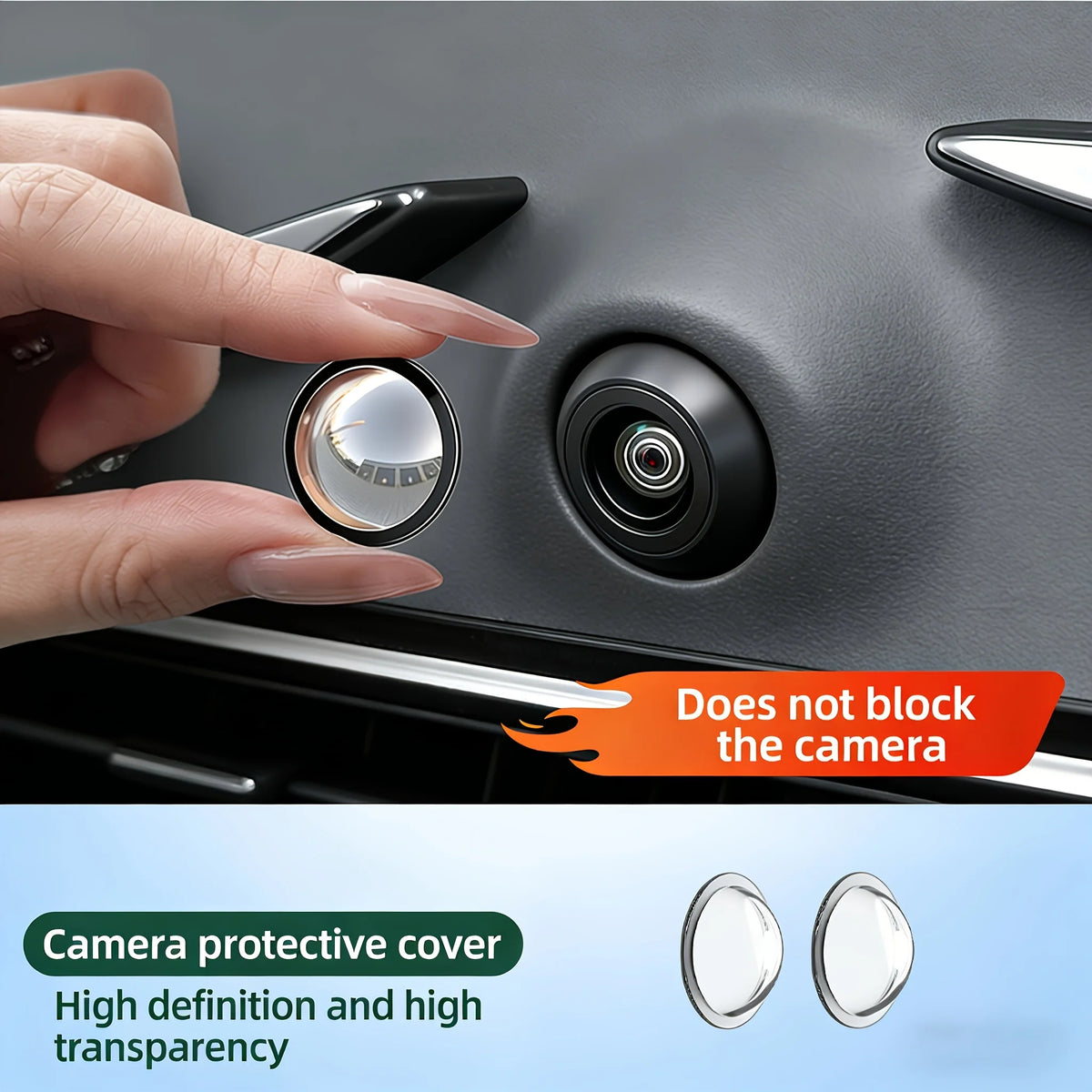 Universal 360° Car Camera Lens Protective Cover