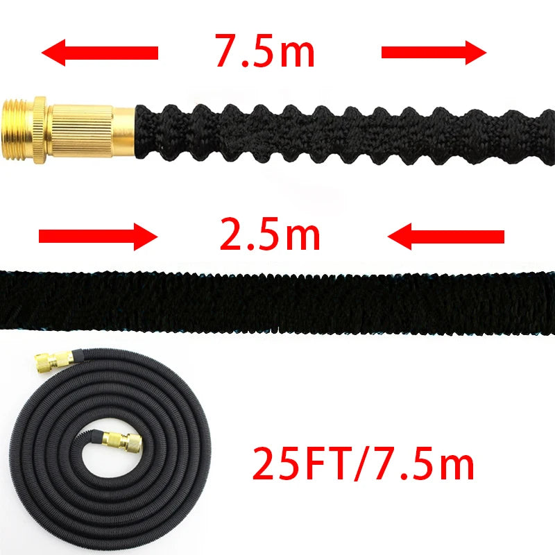 Expandable Garden Hose with Brass Connectors
