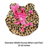 Leopard Print Satin-Lined Sleep Bonnet for Women