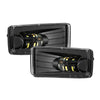 Black LED fog light assembly for Chevy Silverado, Tahoe, Suburban & GMC Yukon