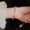 Colorful Crystal Choker Necklace with Gold Plating