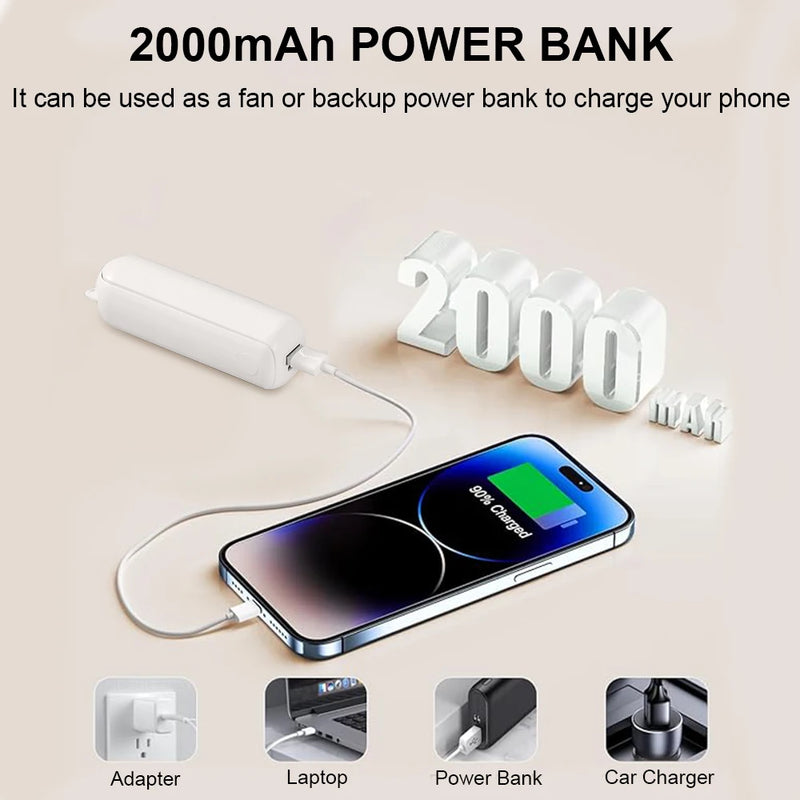Mini Foldable USB Rechargeable Handheld Fan