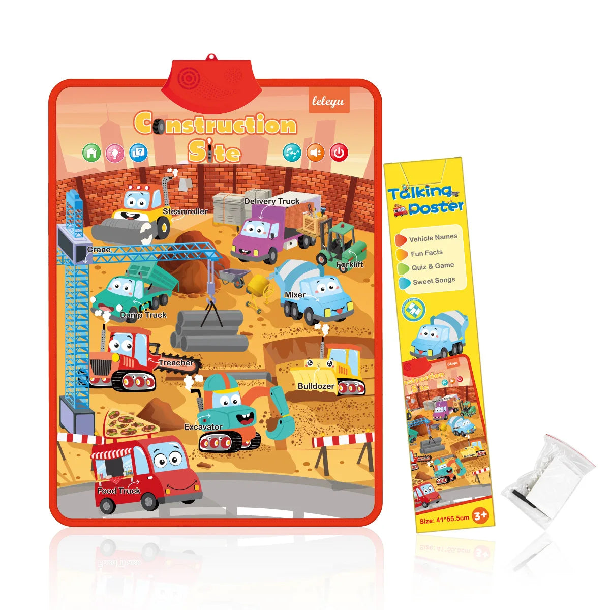 Interactive Alphabet & Number Learning Wall Chart for Toddlers