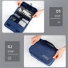 Hanging Toiletry Bag with Waterproof Oxford Fabric and Large Capacity
