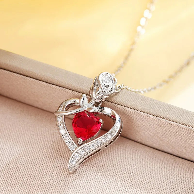 Elegant Heart Pendant Necklace