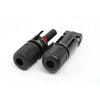 Black solar panel connector kit for PV cable