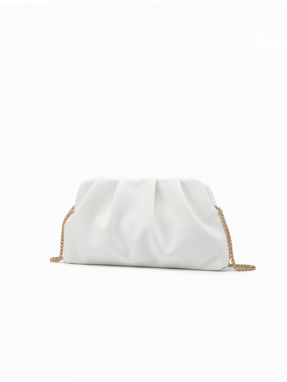 Elegant Chain Shoulder Bag with Crystal Accents
