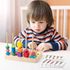 Montessori Wooden Color & Shape Matching Puzzle for Toddlers