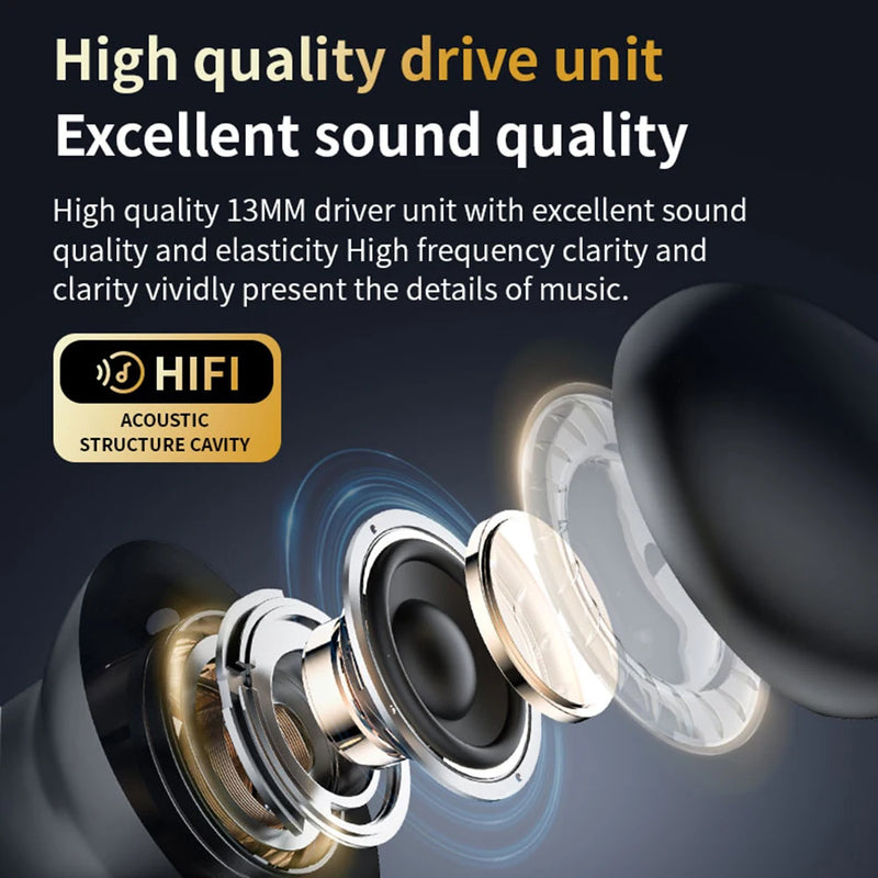 Smart LCD Touch Screen Wireless Earbuds with ANC