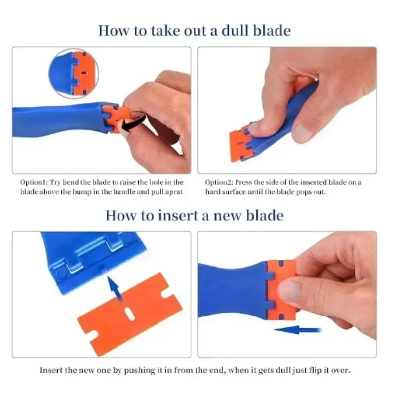 Plastic Window Scraper with Ergonomic Handle