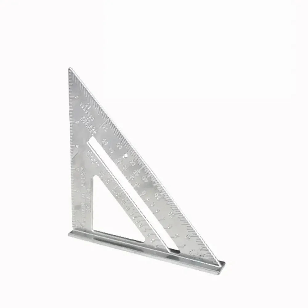 7-Inch Aluminum Alloy Speed Square for Carpentry & Woodworking