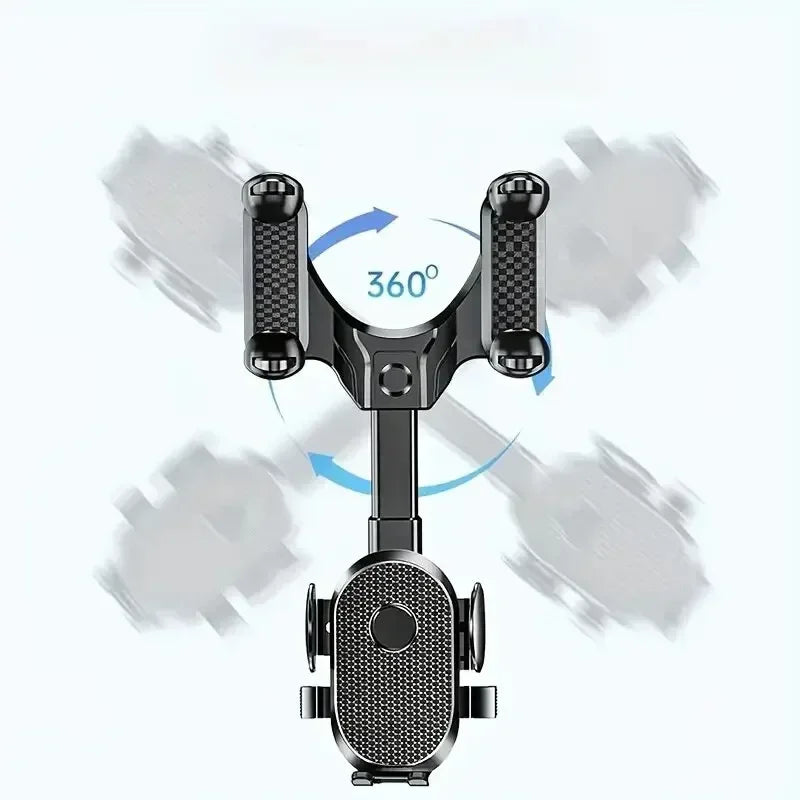 360° Rotating Rearview Mirror Phone Mount