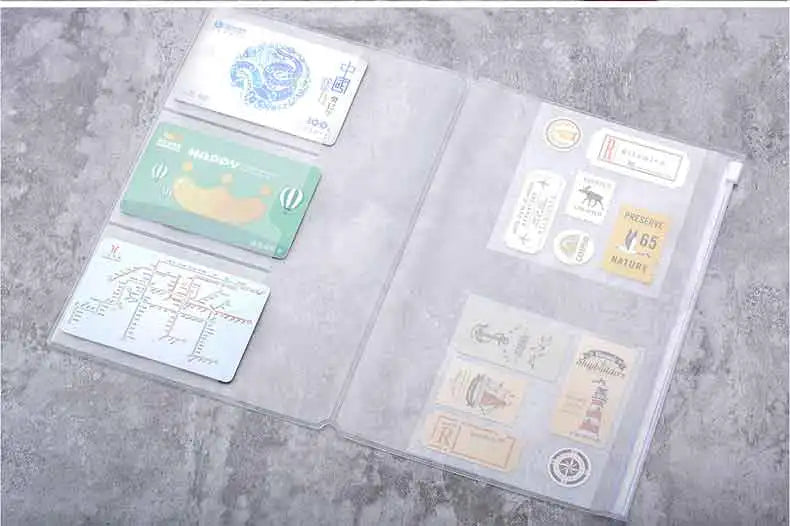 PVC Zipper Pouch for Traveler's Notebook