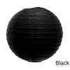 A round black paper lantern.