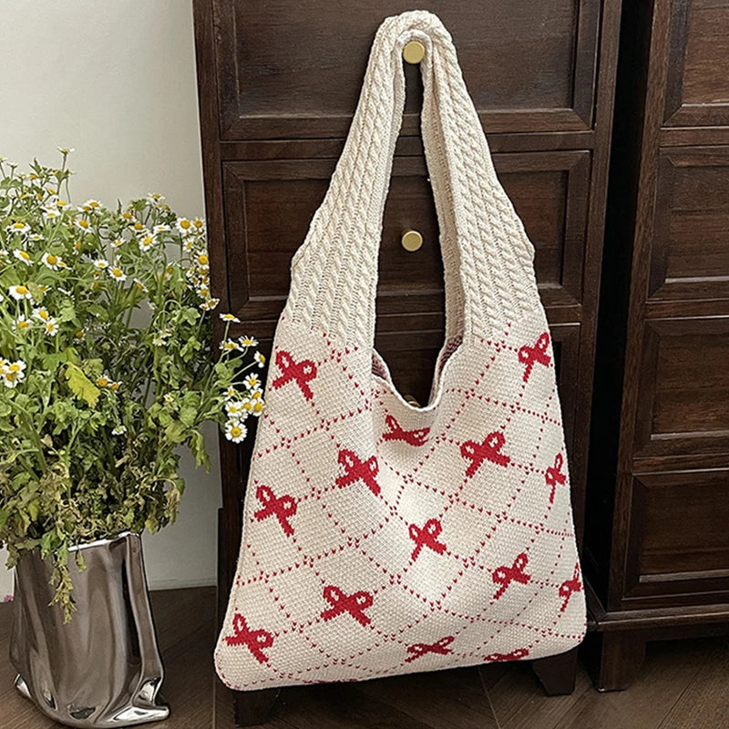 Large Capacity Crochet Shoulder Bag