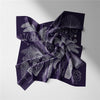 Palm Tree Print Twill Silk Square Scarf