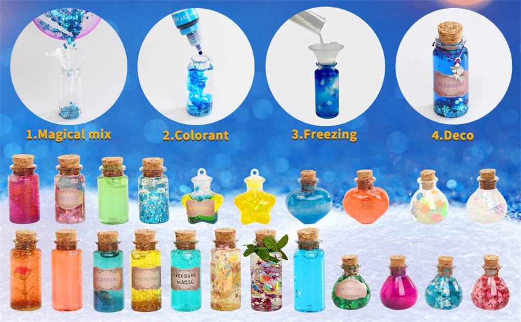 Magical Potion Making Kit for Kids – 24-Piece DIY Fairy Science Craft Set