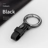 Premium Leather Keychain with Carabiner Clip