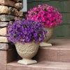Ramo de Flores Artificiales de Seda Resistente a los Rayos UV para Decoración Exterior