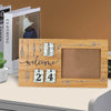 Wooden Pregnancy Countdown Picture Frame with Ultrasound Slot