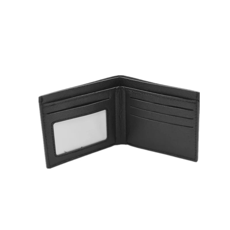 Vintage-Style Bifold Wallet with Graphic Print