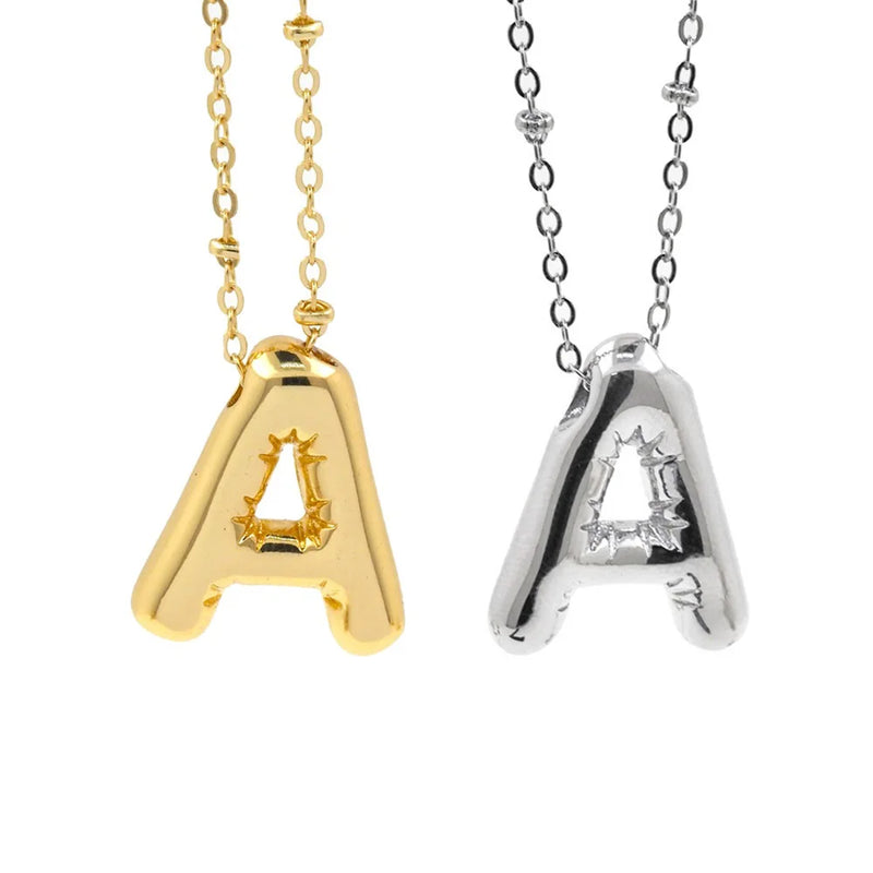 Personalized Initial Letter Pendant Necklace