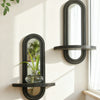 Arched Wall Shelf with Mirror — Modern Geometric Design