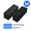 Black heavy-duty hook-and-loop tape for car mats and rugs