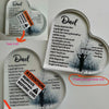 Heart-Shaped Acrylic Keepsake Plaque for Dad