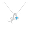 Heart-Shaped Initial Pendant Necklace