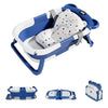 Collapsible Baby Bathtub with Thermometer and Floating Cushion