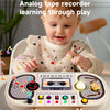 Montessori Wooden Busy Board with LED Switch Controls