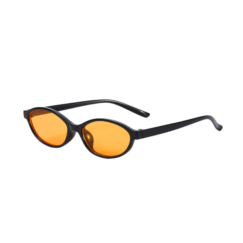Retro Oval Sunglasses with UV400 Protection