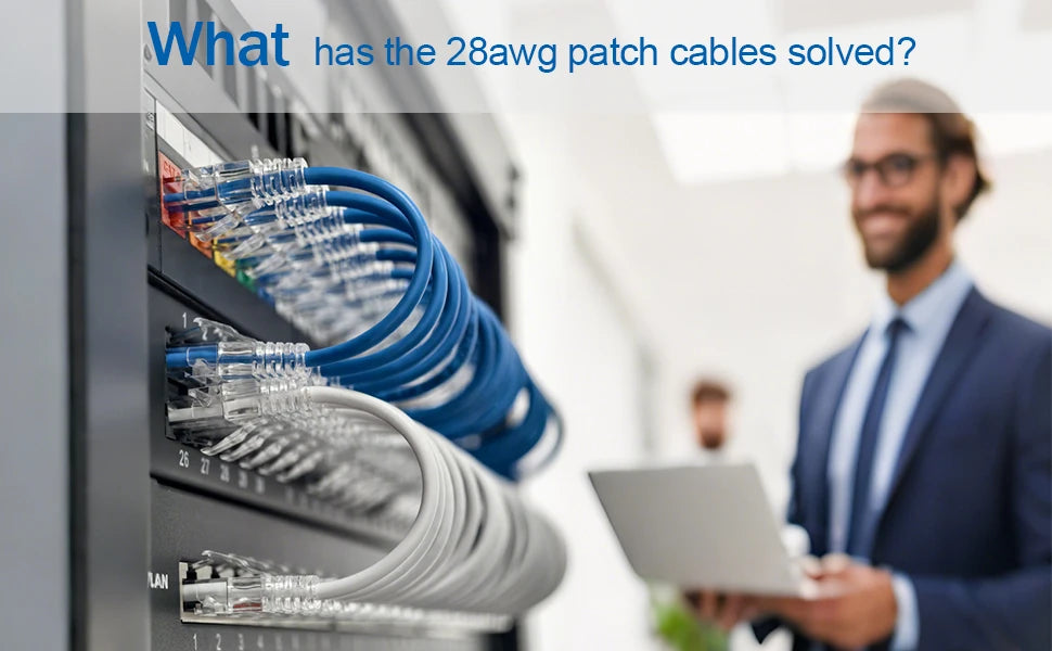 Slim Cat6A Ethernet Patch Cables – 28AWG UTP RJ45 (5-Pack)