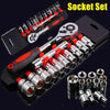 12-Piece Ratchet Socket Wrench Set for Bike, Motorcycle & Auto Repairs