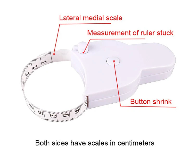 Portable Retractable Body Tape Measure with Lock