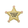 Fun Meteor Enamel Pin with Star Design