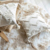 Housse de Coussin en Coton Bouffant avec Frange