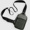Bolso bandolera compacto de nylon con hebilla segura