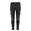 Black motocross armor pants with impact protection features